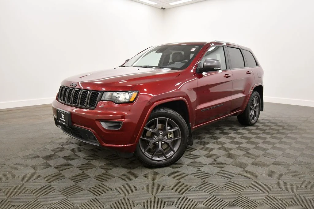 Used 2021 Jeep Grand Cherokee 80th Edition with VIN 1C4RJFBG3MC594797 for sale in Rochester, Minnesota