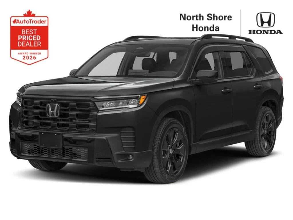 New 2026 Crystal Black Pearl Honda BLACK EDITION The family SUV that makes every arri image 1