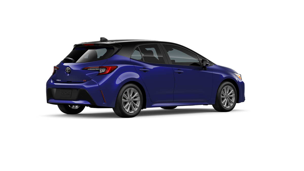 New 2026 Blue Crush Metallic with Midnight Black Metallic roof Toyota SE image 22