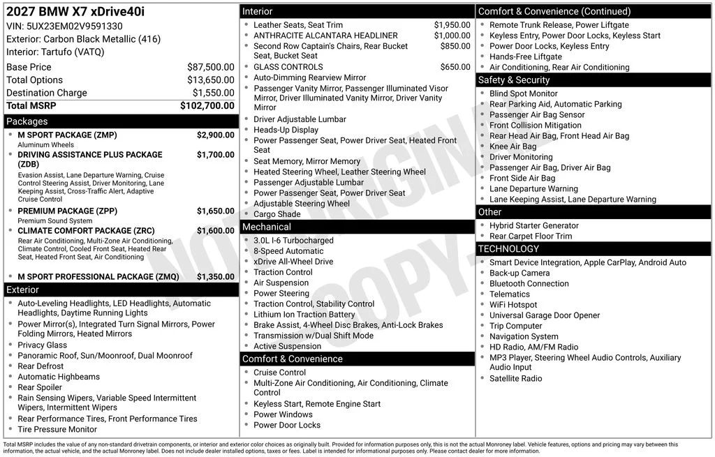 New 2027 Black BMW xDrive40i image 4
