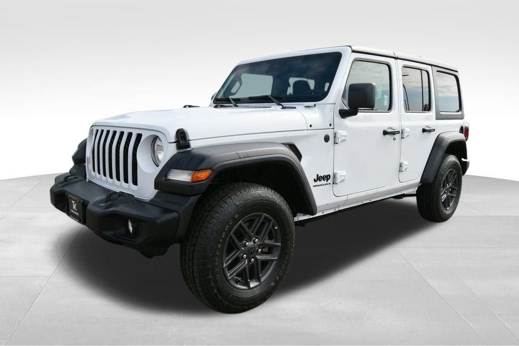 Used 2024 Jeep Wrangler 4-Door Sport S with VIN 1C4PJXDN3RW177663 for sale in North Branch, Minnesota