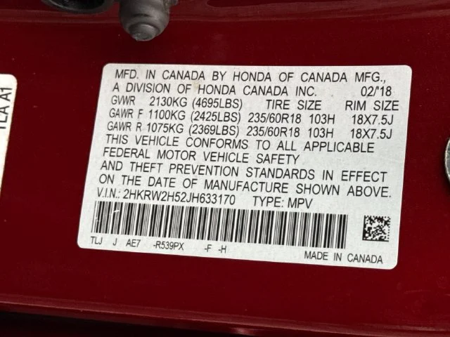 Certified Used 2018 Molten Lava Pearl Honda EX image 17