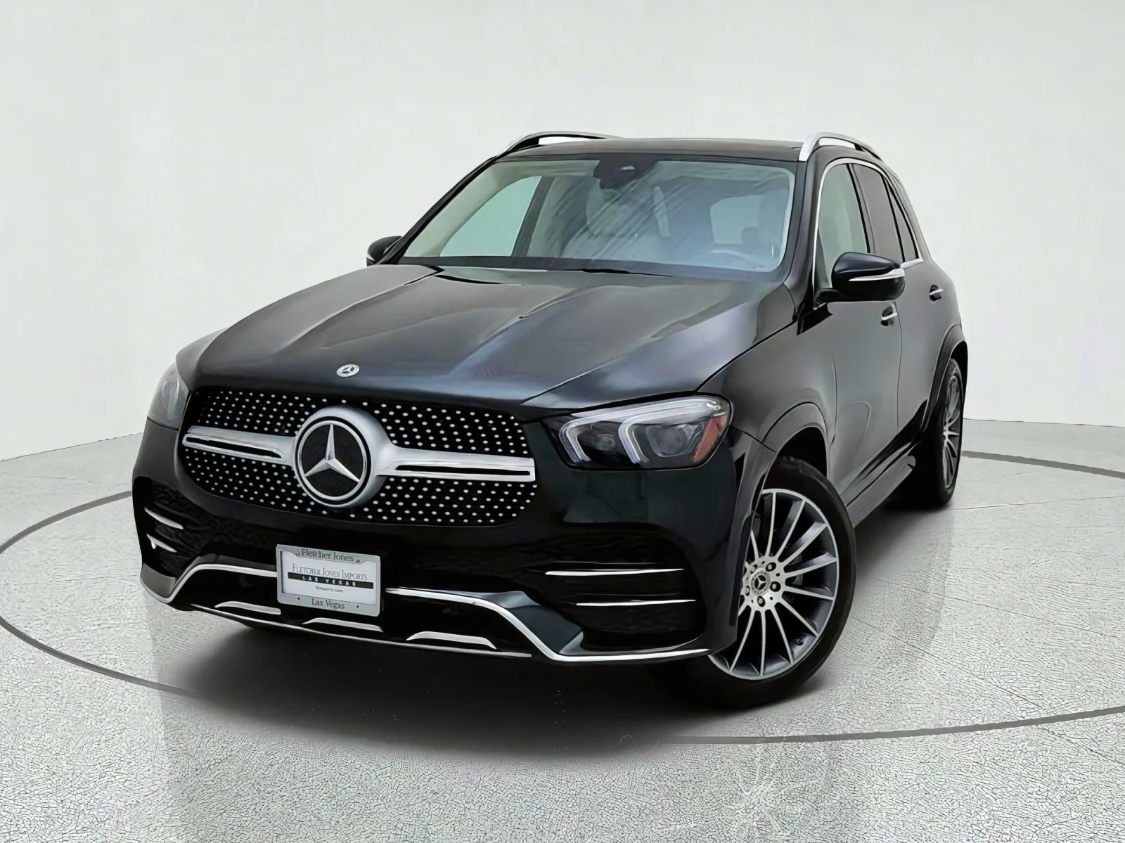 Certified Used 2023 Emerald Green Metallic Mercedes-Benz GLE 450 image 2