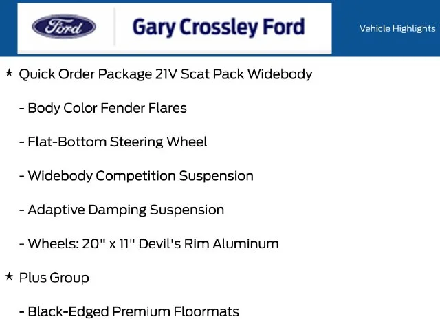 Used 2021 White Knuckle Clearcoat Dodge R/T Scat Pack Widebody image 3