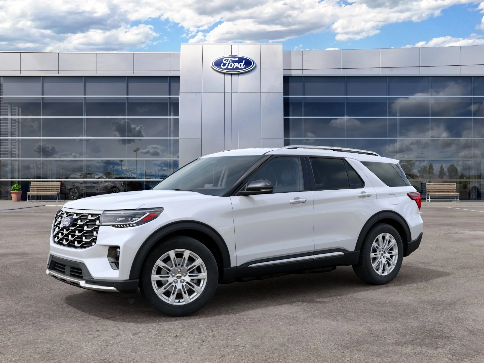 New 2027 Star White Metallic Tri-Coat Ford Platinum™ image 25