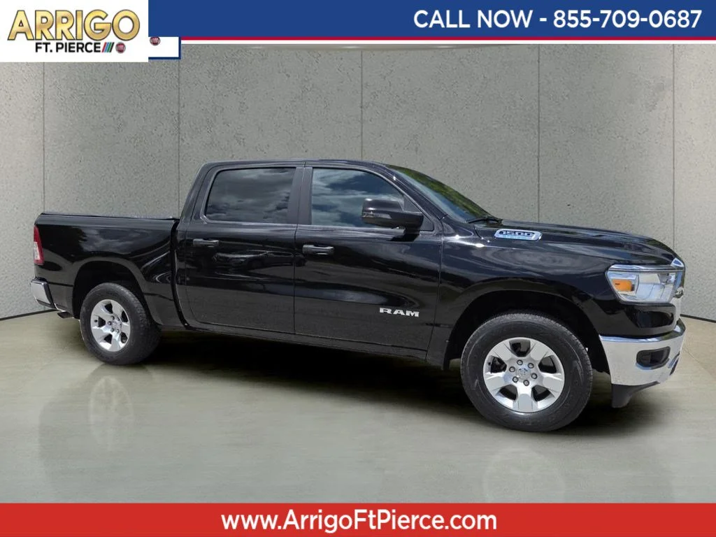 Certified Used 2024 Diamond Black Crystal Pearlcoat Ram Big Horn image 1