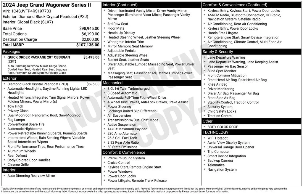 Certified Used 2024 Black Jeep Series II image 6