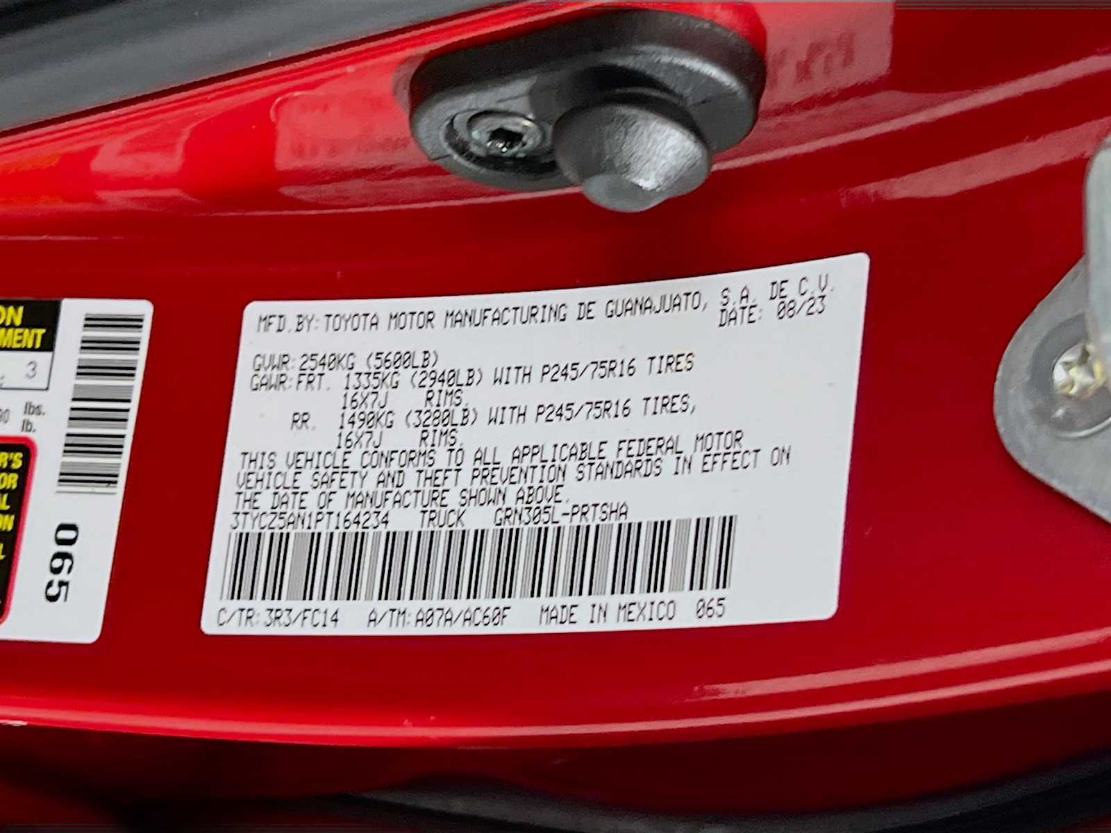 Used 2023 Barcelona Red Metallic Toyota SR5 image 31
