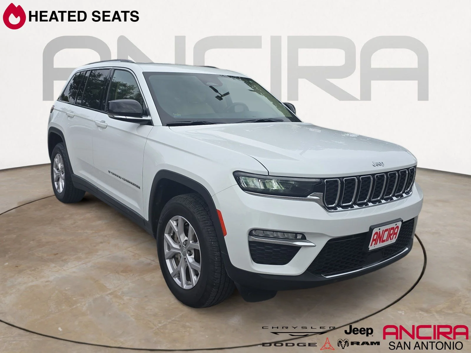 Used 2022 Bright White Clearcoat Jeep Limited image 1