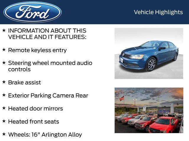 Used 2016 Blue Volkswagen 1.4T SE image 4