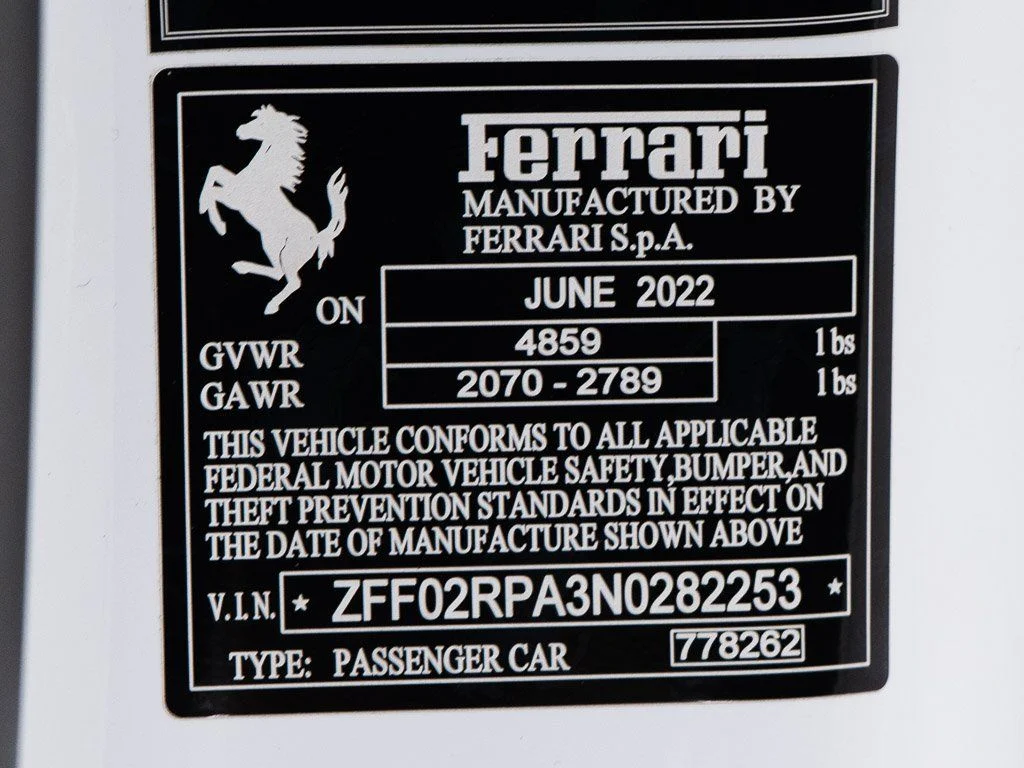 Used 2022 Extracampionario Bianco Cervino Ferrari  image 54