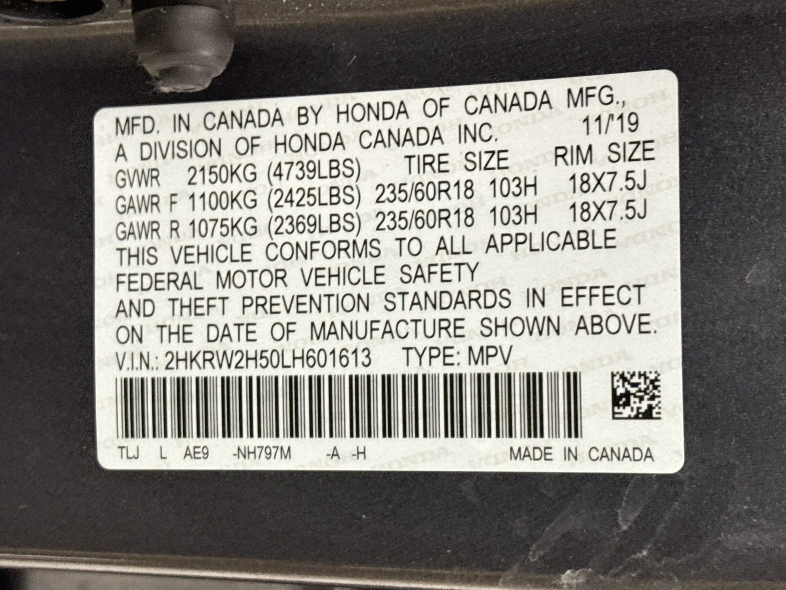 Used 2020 Gray Honda EX image 27
