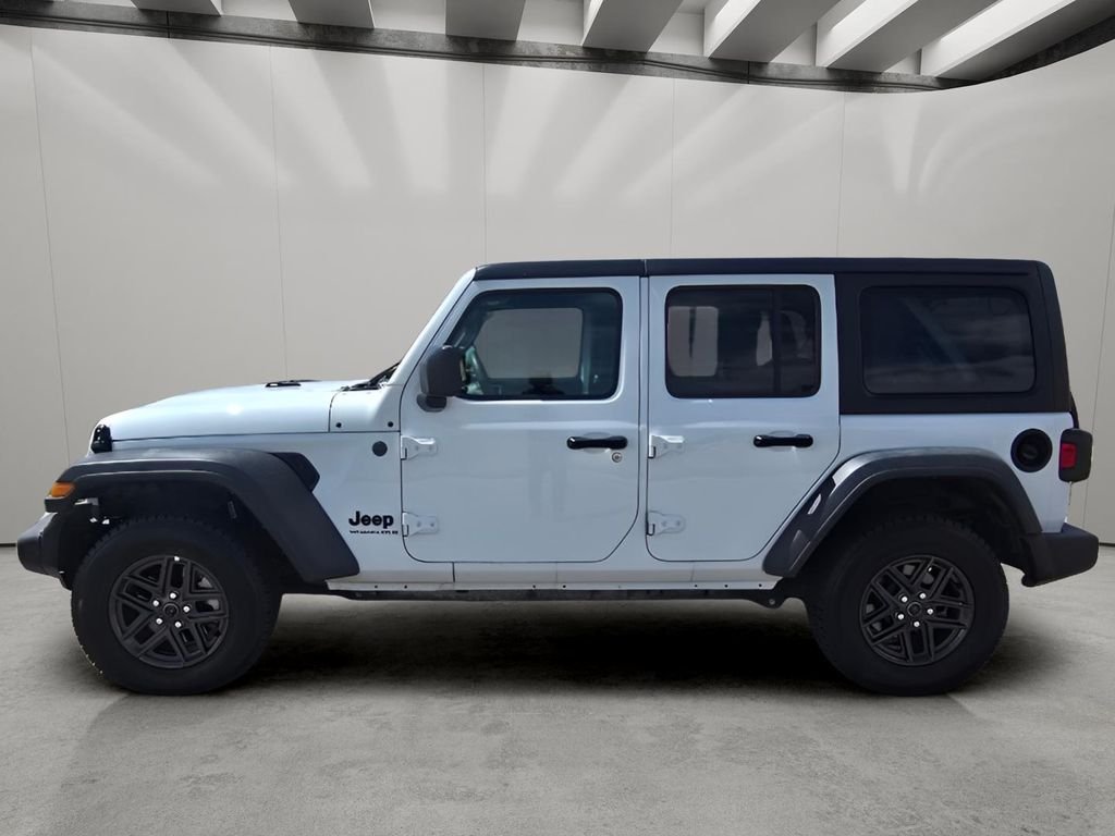 Used 2025 Bright White Clearcoat Jeep Sport S image 2