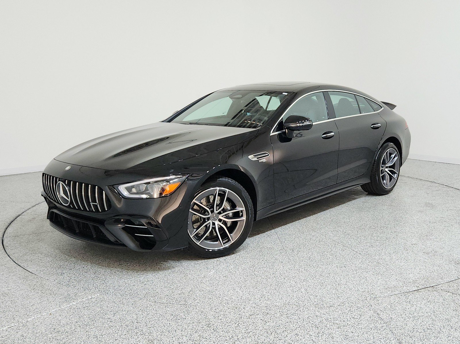 New 2026 Obsidian Black Metallic Mercedes-Benz AMG® GT 43 4-Door Coupe image 1