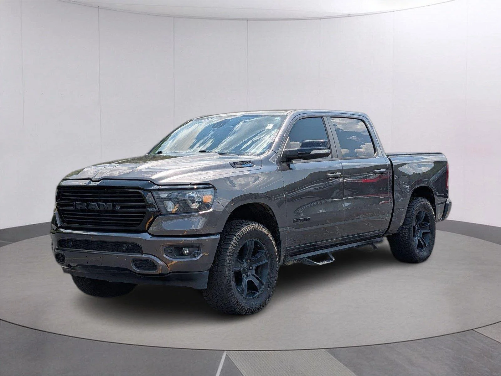 Used 2021 Granite Crystal Metallic Clearcoat Ram Big Horn image 1
