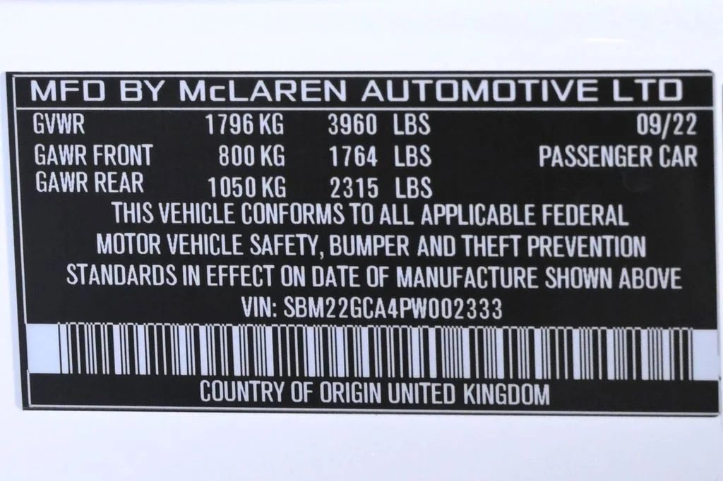 Used 2023 Silica White McLaren TechLux image 24