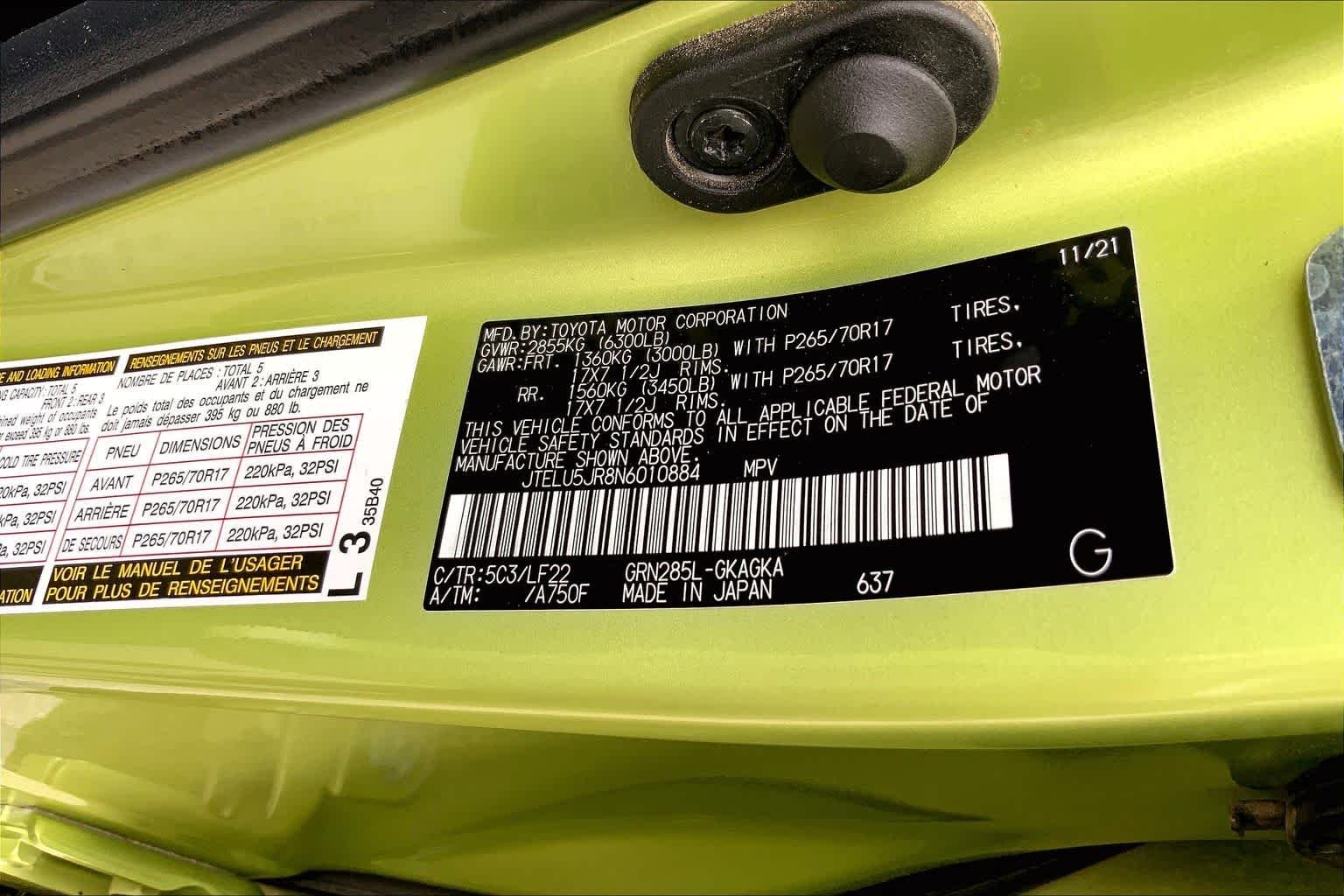 Used 2022 Lime Rush Toyota TRD Pro image 30
