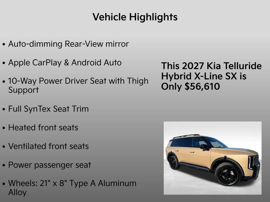 New 2027 Terrain Brown Kia X-Line SX image 36