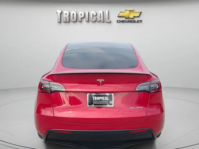 Used 2022 Red Tesla Performance image 4
