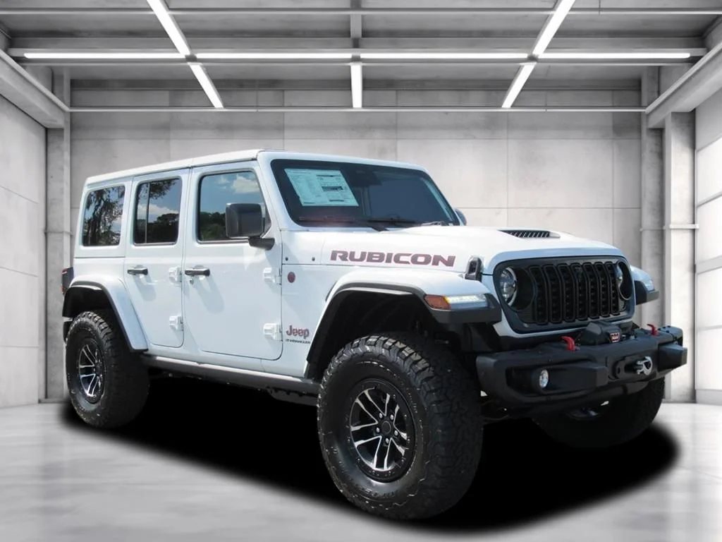 New 2026 Bright White Clear-Coat Exterior Paint Jeep Rubicon X image 1