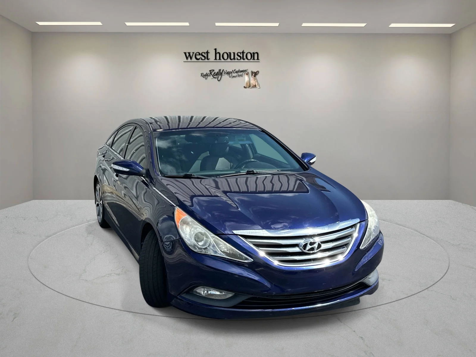 Used 2014 Indigo Blue Pearl Hyundai Limited image 3