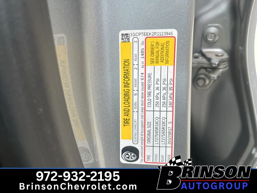 Used 2023 STERLING GRAY METALLIC Chevrolet 4WD Trail Boss image 15