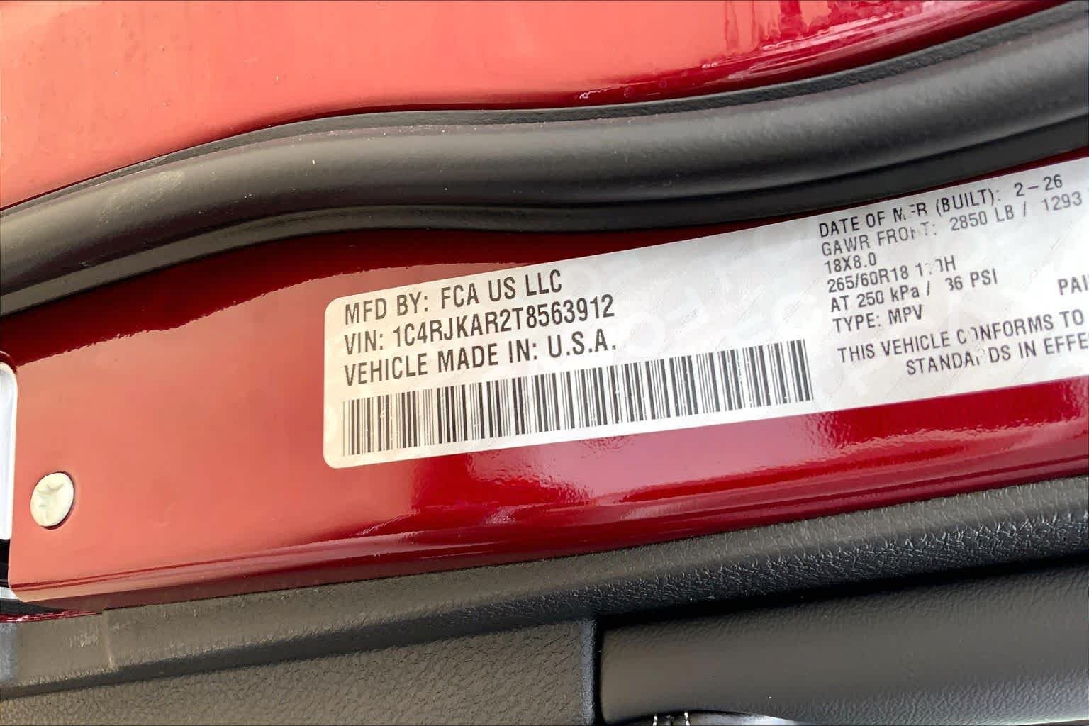 New 2026 Velvet Red Pearlcoat Jeep Laredo Altitude image 19