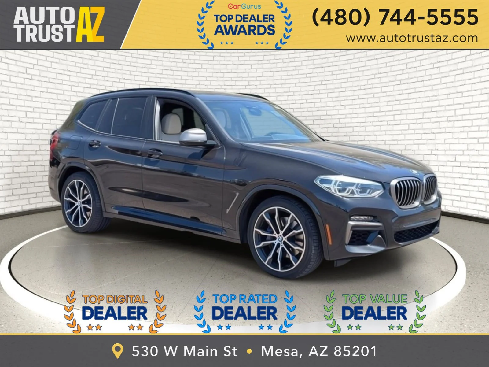Used 2021 Black Sapphire Metallic BMW M40i image 1