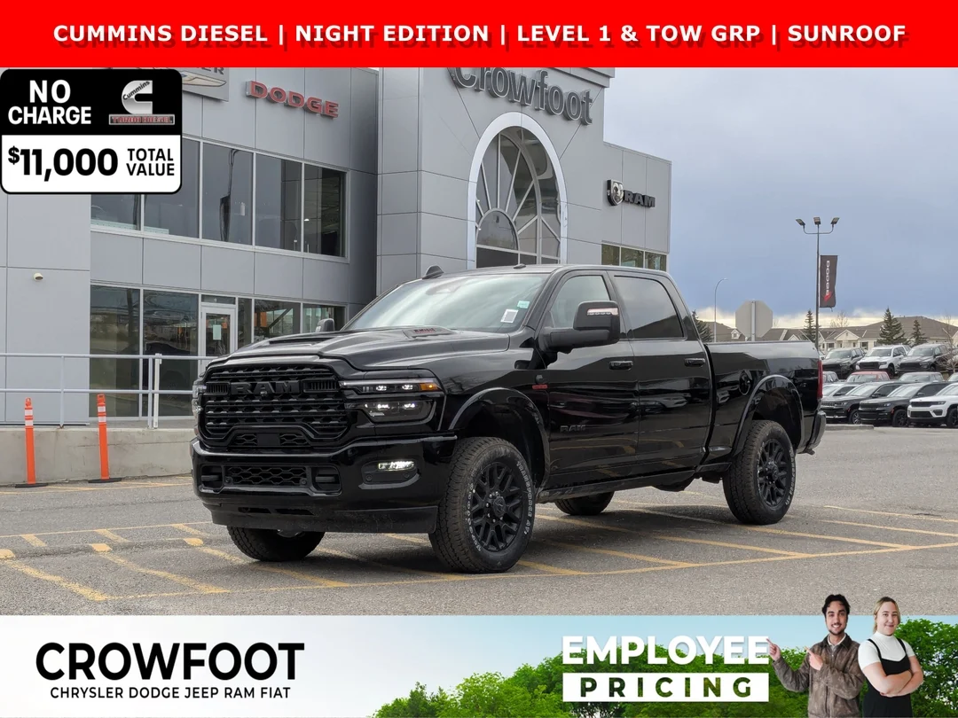 New 2026 Black RAM Limited - - 5th Wheel/Gooseneck Prep - 360 Cameras - Sunroof & More! image 1