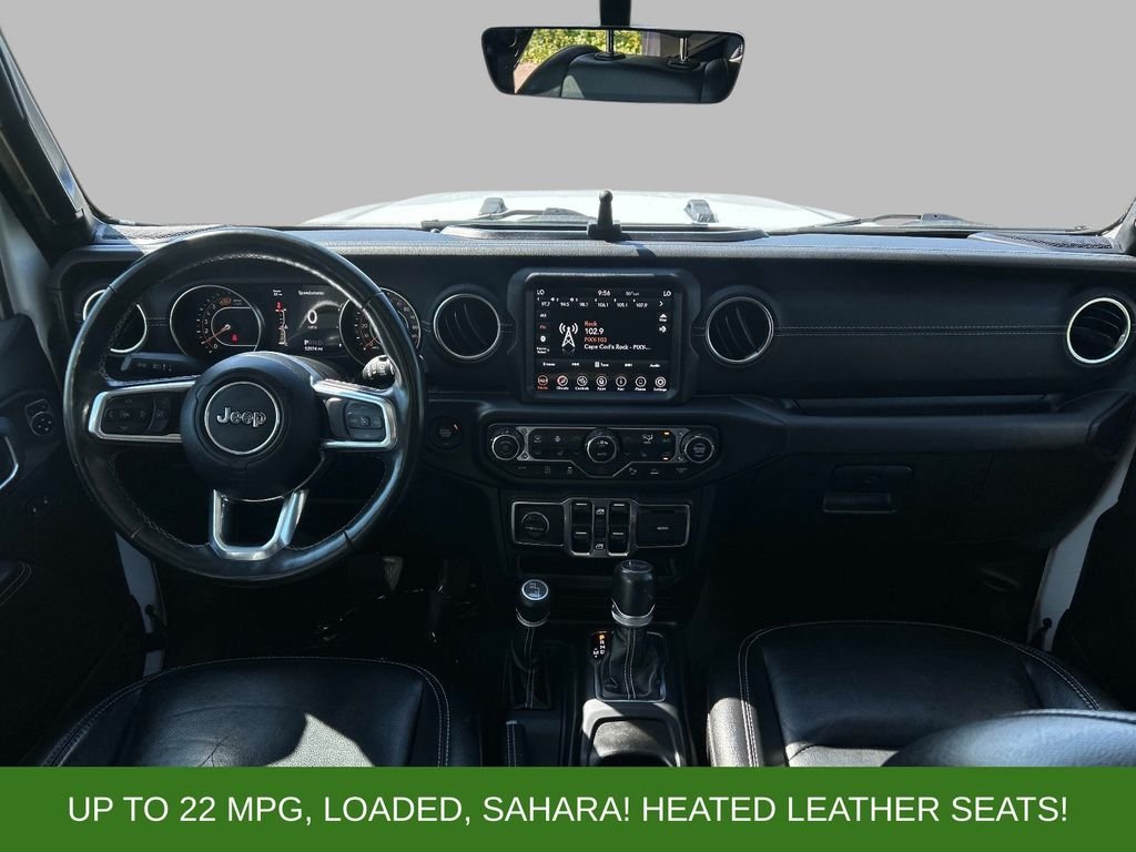Used 2021 White Jeep Unlimited Sahara image 19