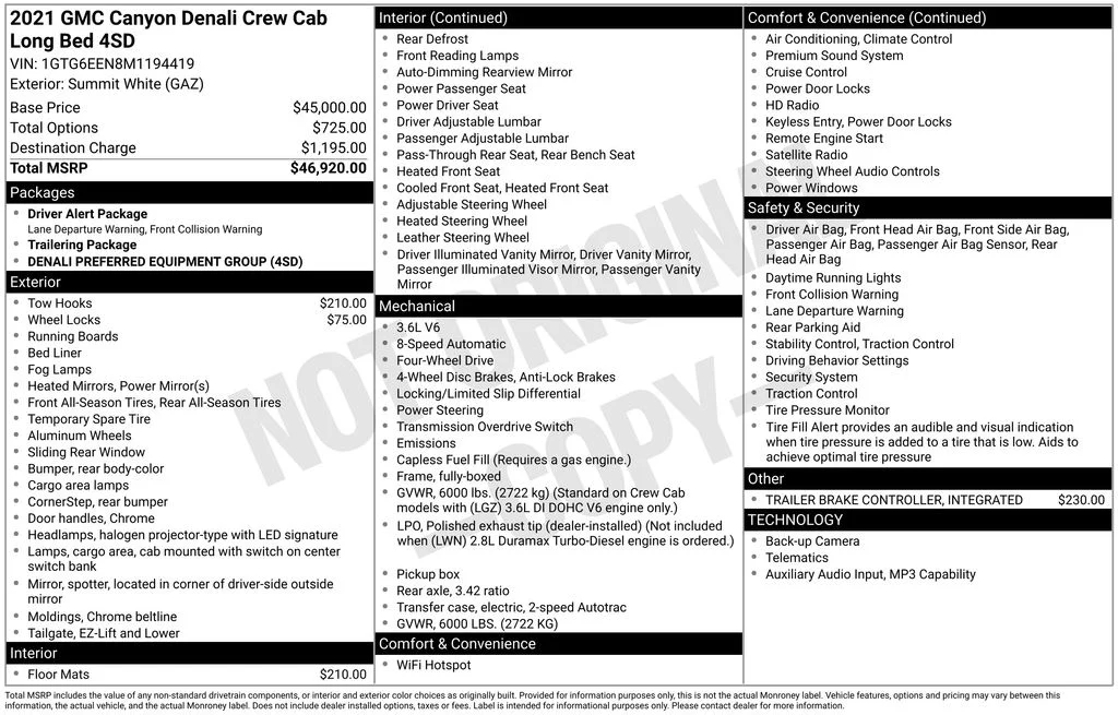 Used 2021 White GMC Denali image 9