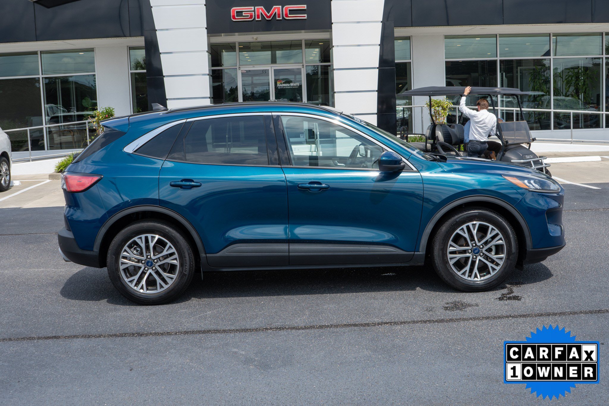 Used 2020 Dark Persian Green Metallic Ford SEL image 2