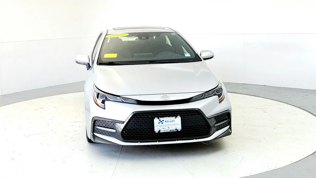 Certified Used 2021 Silver Toyota SE image 8