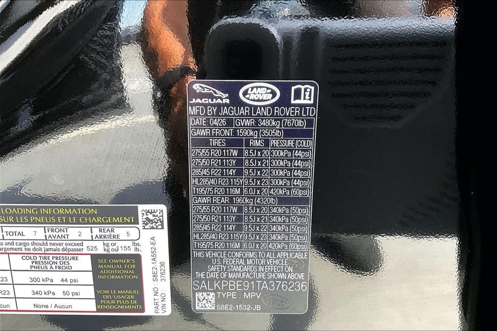 New 2026  Land Rover SE LWB 7-Seats / V8 image 8