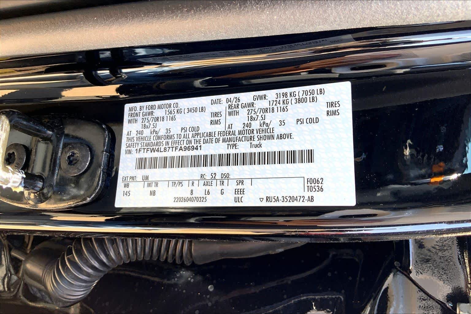 New 2026 Agate Black Metallic Ford Tremor image 21