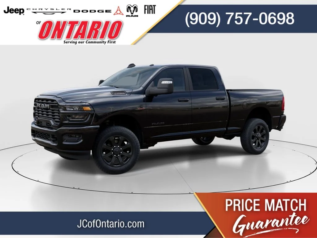 New 2026 Diamond Black Crystal Pearl-Coat Exterior Paint RAM Big Horn image 1