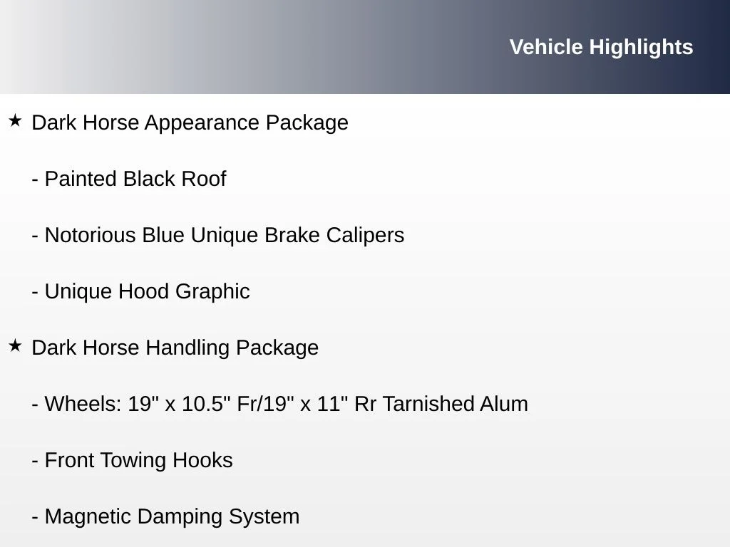 Used 2024 Blue Ford Dark Horse image 8
