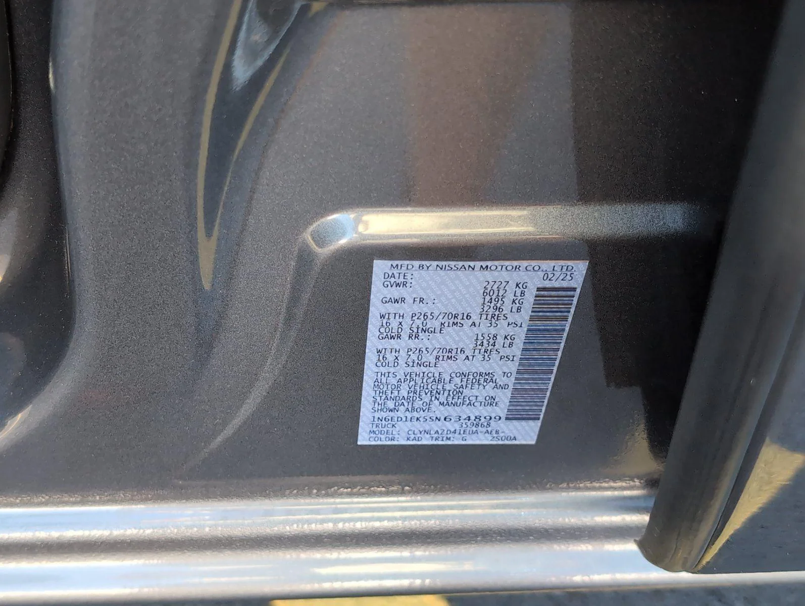 Used 2025 Gun Metallic Nissan S image 13