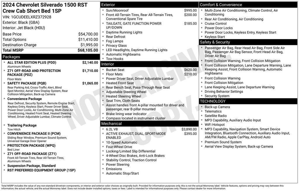 Used 2024 Black Chevrolet RST image 26