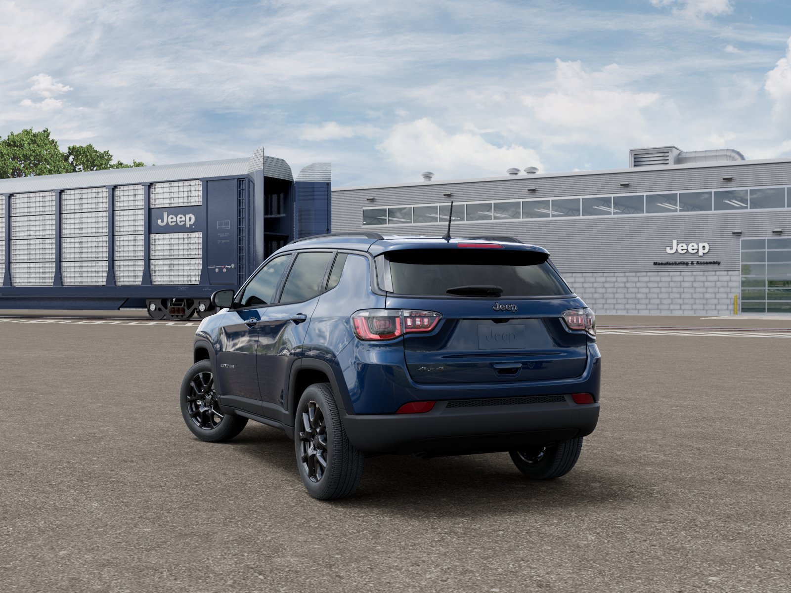 New 2026 Fathom Blue Pearl-Coat Exterior Paint Jeep Latitude image 3