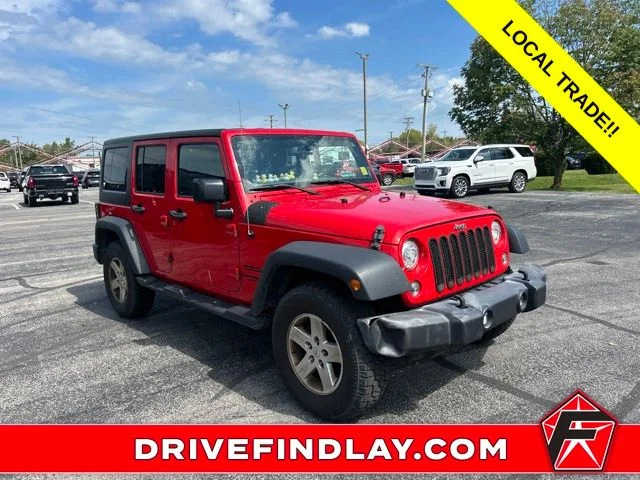 Used 2017 Red Jeep Unlimited Sport image 3