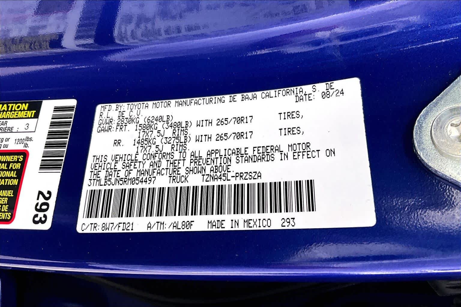 Used 2024 Blue Crush Metallic Toyota TRD Off Road image 33