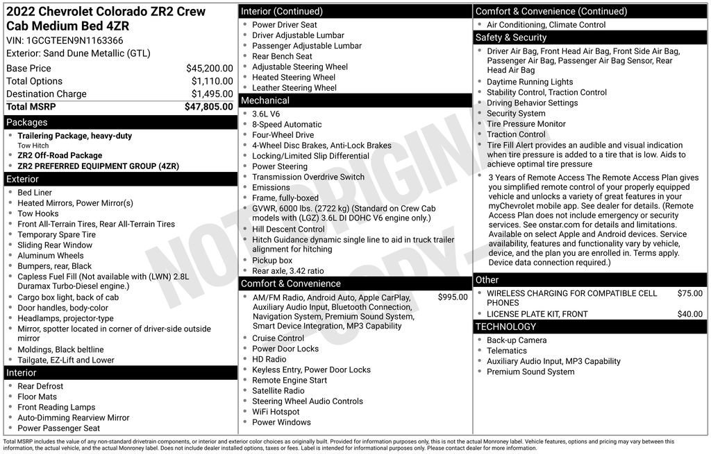 Used 2022 Sand Dune Metallic Chevrolet ZR2 image 40