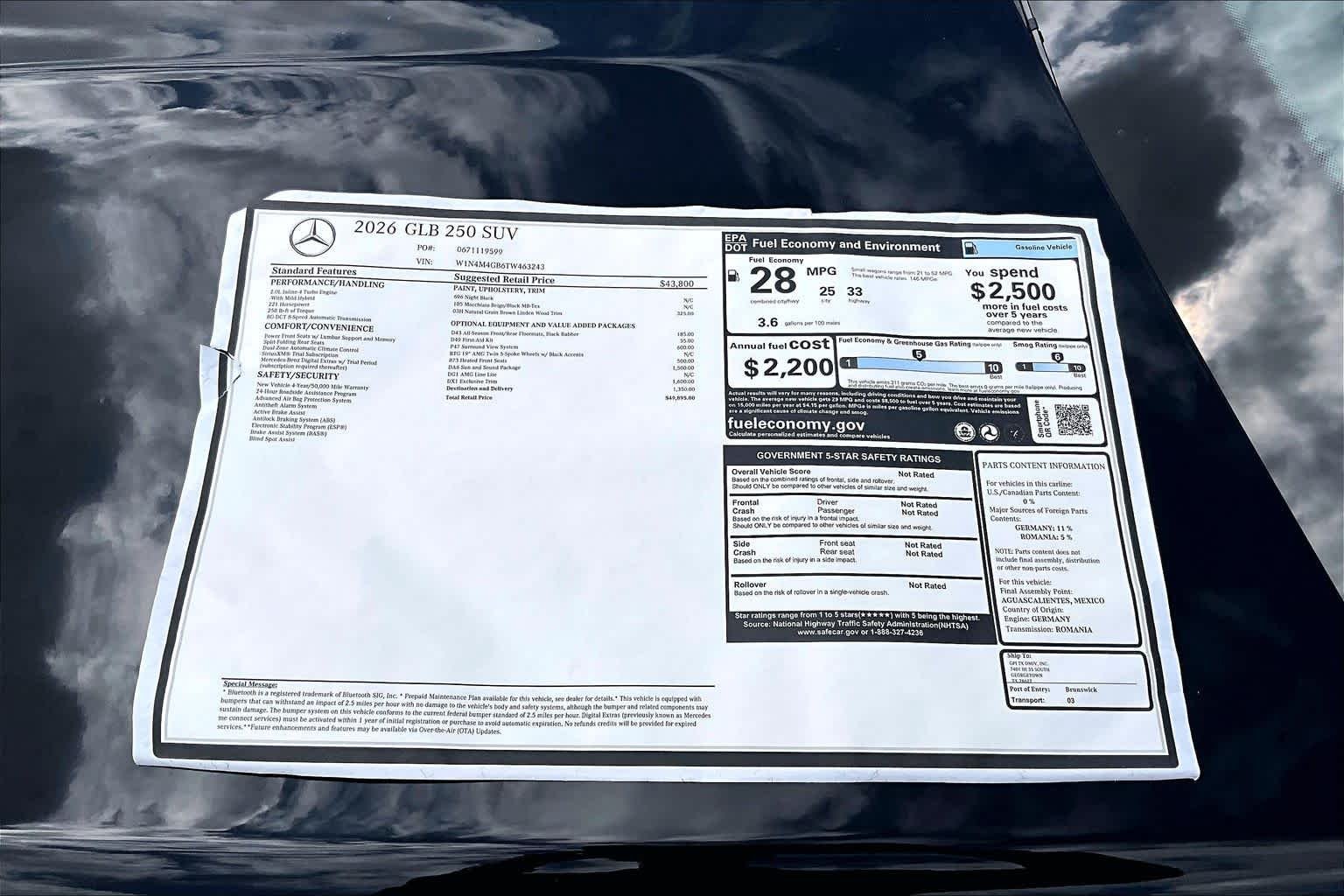 Used 2026 Night Black Mercedes-Benz GLB 250 image 21