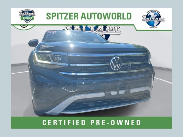 Blue 2023 Volkswagen Atlas Cross Sport SUV / Crossover All-Wheel Drive