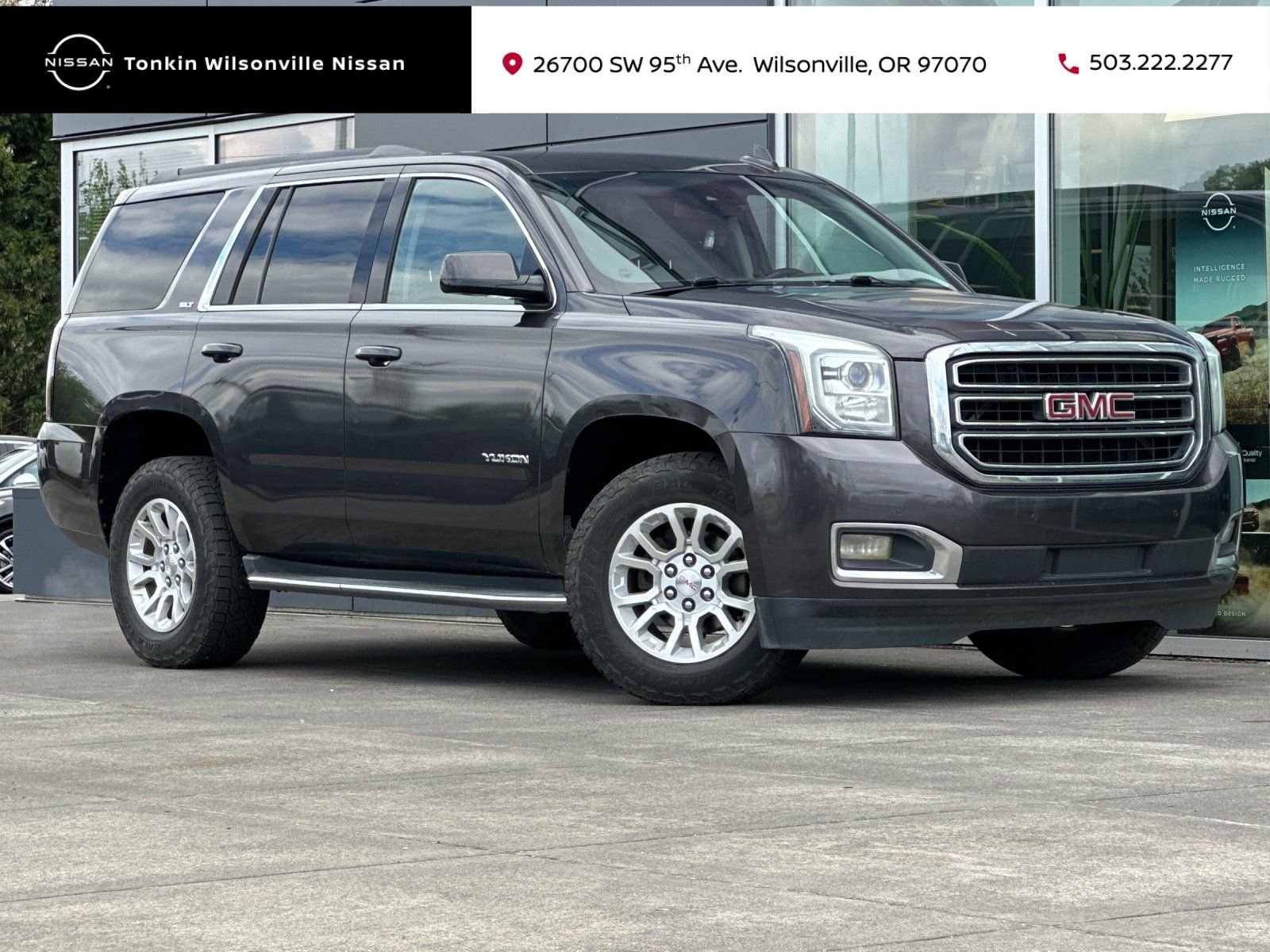 Used 2015 Iridium Metallic GMC SLT image 1