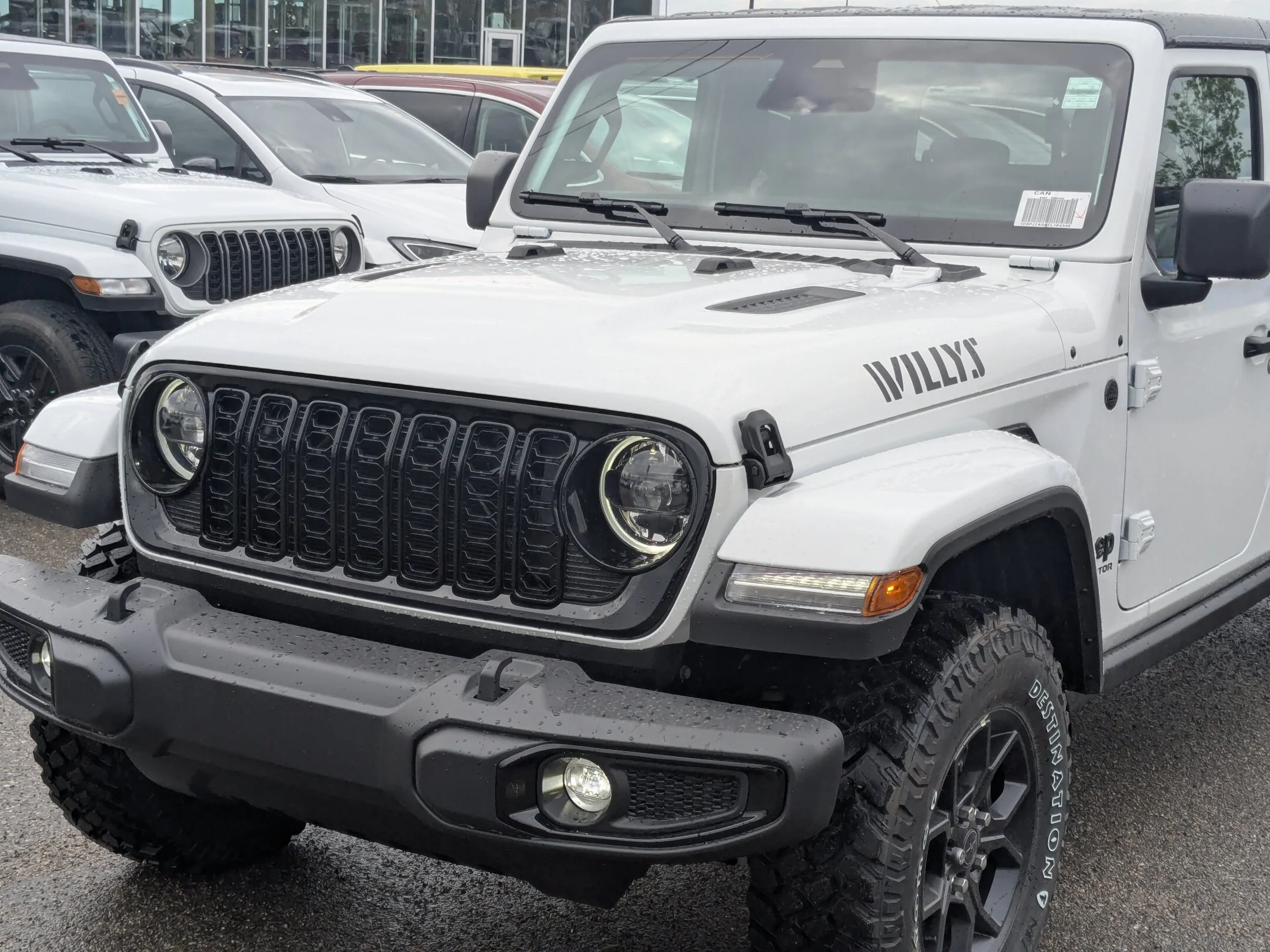 New 2026 White Jeep Willys - - 4x4 - E- Locker Rear Axle - Blk 3-Pc Freedom Top - Heated Seats - Willys Susp & More! image 10