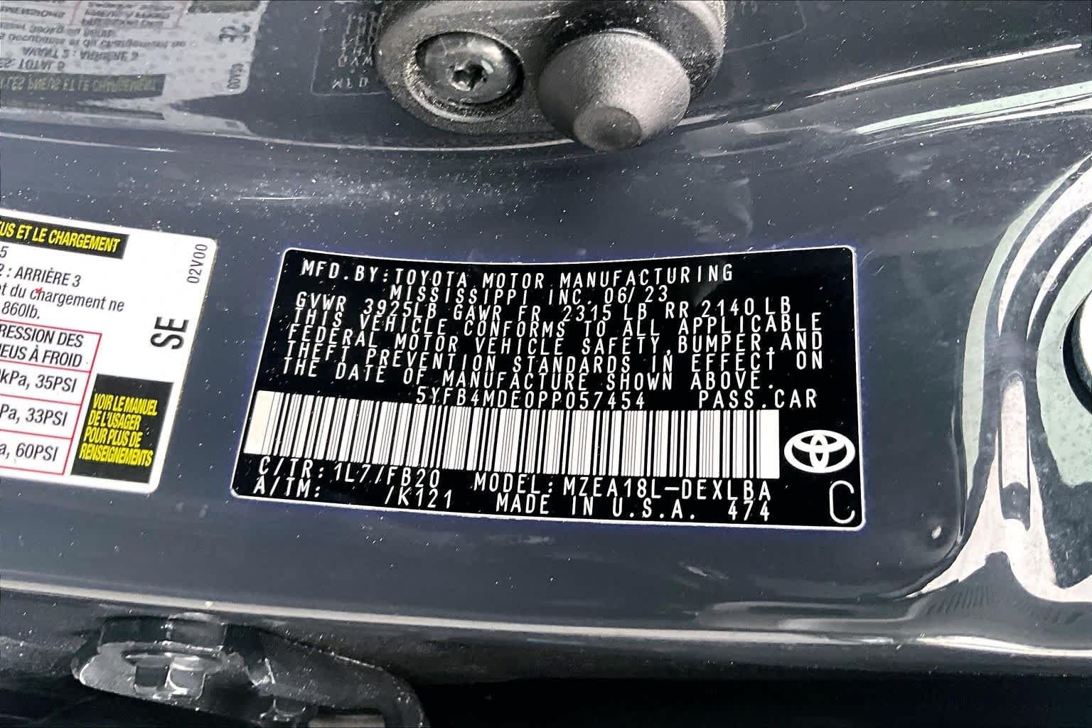 Used 2023 Underground Toyota LE image 36