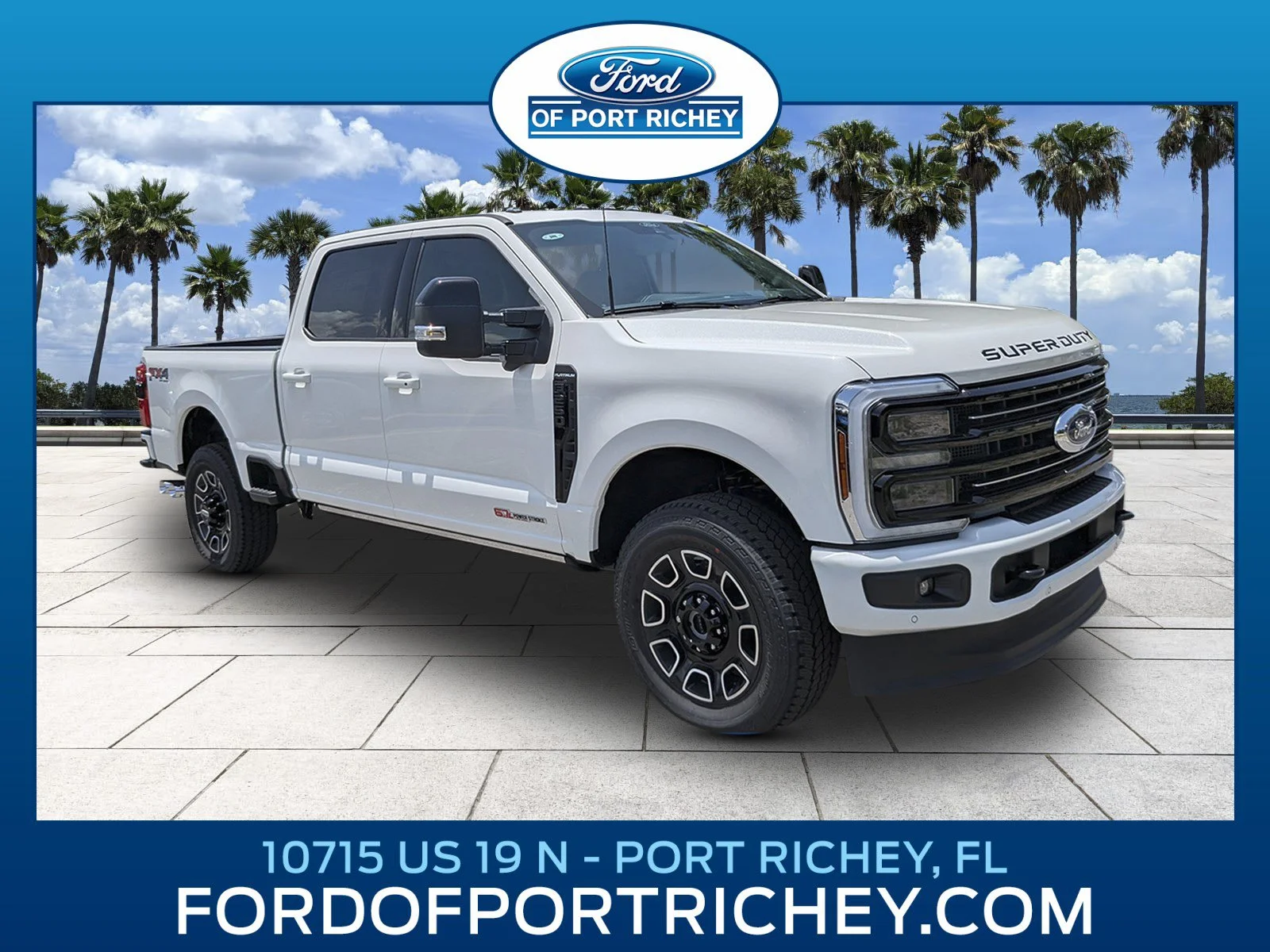 New 2026 Star White Metallic Tri-Coat Ford F-250® Platinum® image 1