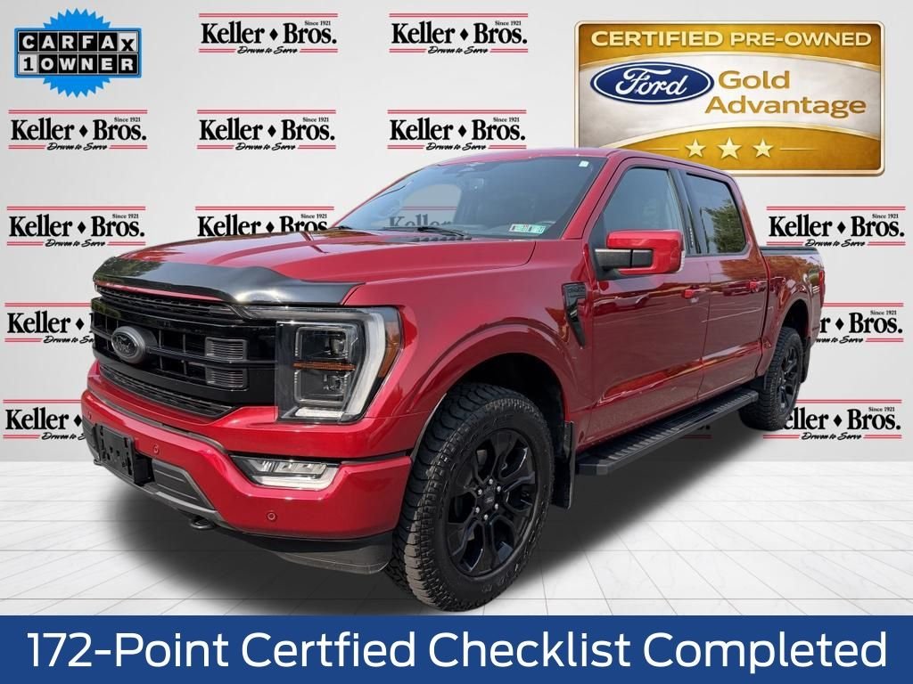 Certified Used 2023 Red Ford Lariat image 3